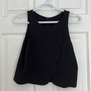 Club Monaco scalloped work shirt